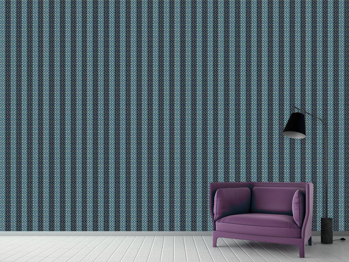 patterned-wallpaper-ethno-rhombes-on-stripes