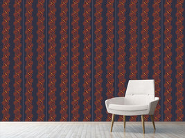 patterned-wallpaper-fire-garlands