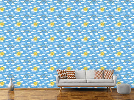 patterned-wallpaper-sunshine-and-rainbows