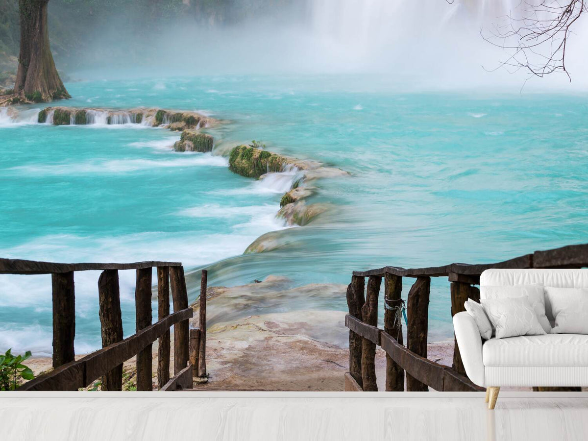 photo-wallpaper-house-at-waterfall