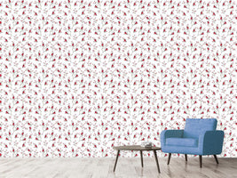 patterned-wallpaper-finch-on-a-branch