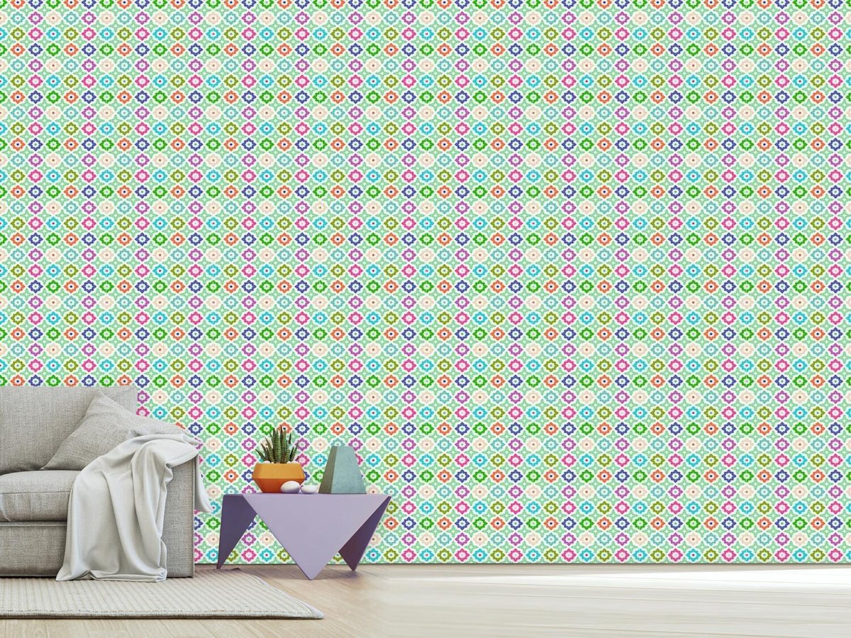 patterned-wallpaper-arranged-flowers