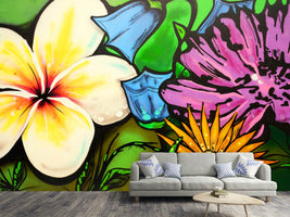 photo-wallpaper-graffiti-flowers